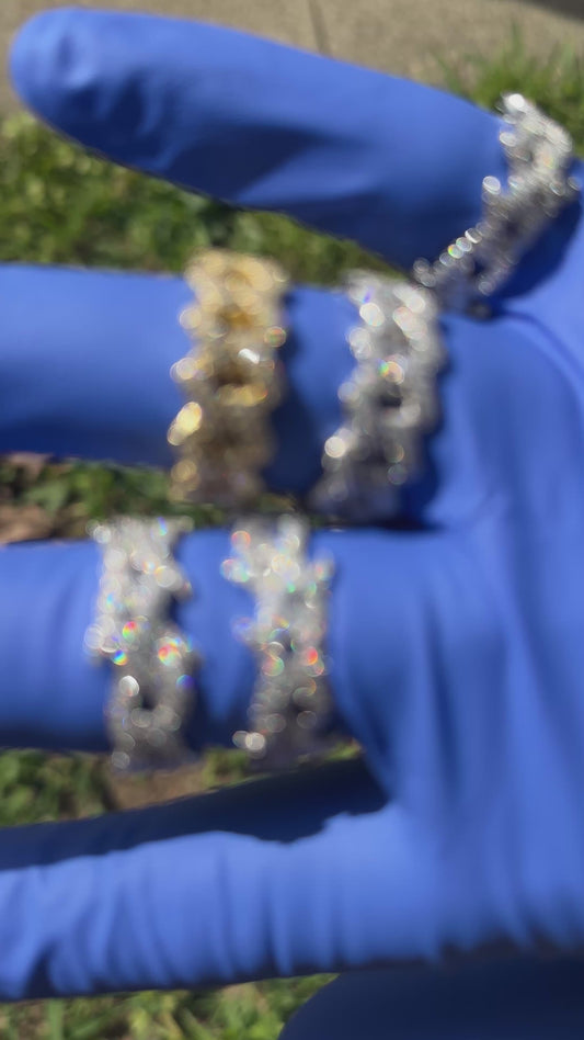 Iced Out Ring (Moissanite VVS1, 925 Silver)